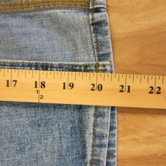 WILD FABLE Mid-Rise Chevron Denim Maxi Skirt Sz 00 Long Blue Jean Slit Skirt NWT - Picture 12 of 12